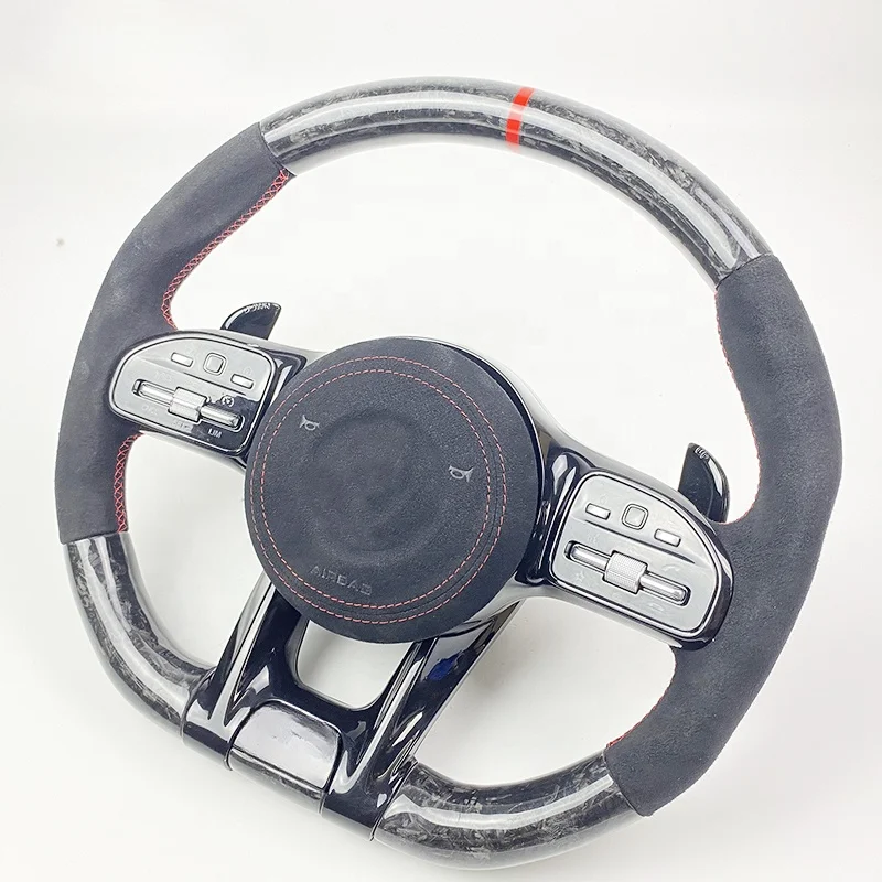 

W204 W205 C118 W177 AMG809 Customized Forged Carbon Fiber Steering Wheel