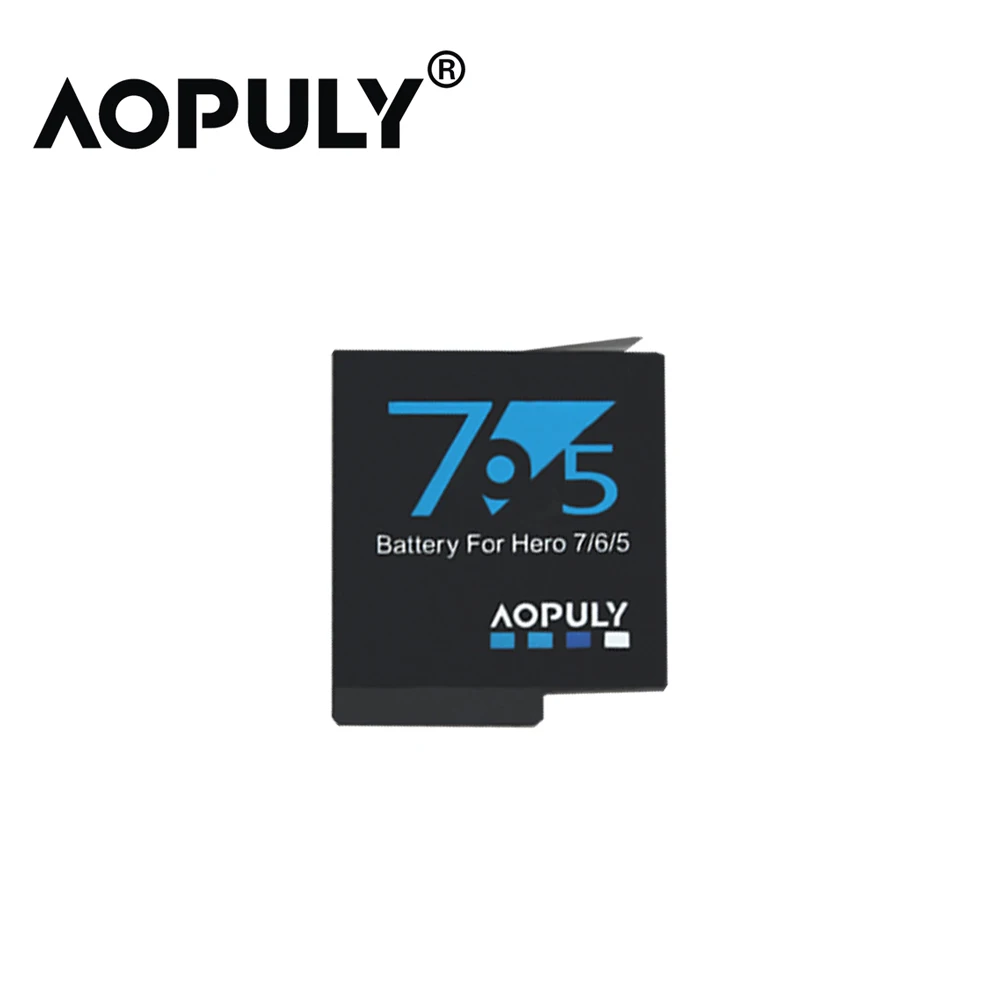 

AOPULY 1 шт. Gopro Hero 5 6 1600 мАч AHDBT-501 AHDBT501 AHDBT 501 перезаряжаемая батарея для камеры Gopro Hero 5 6 Hero5 Go pro