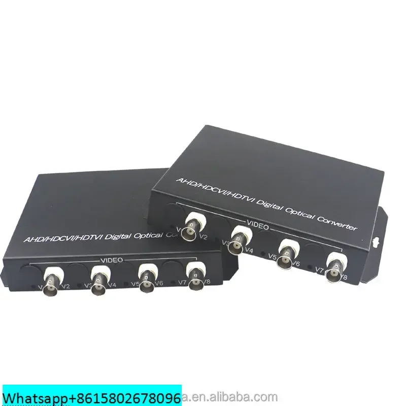 4-канальный видеоконвертер CVI/TVI/AHD HD 1080P 2 миллиона пикселей BNC к оптоволоконному