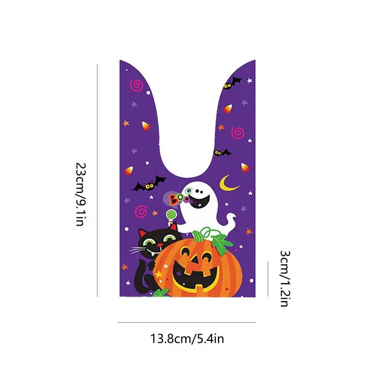 na Halloween 50 sztuk torebek cukierki Cute Bunny Ears Treat Boxes Cukierek albo psikus Torebki Imprezy