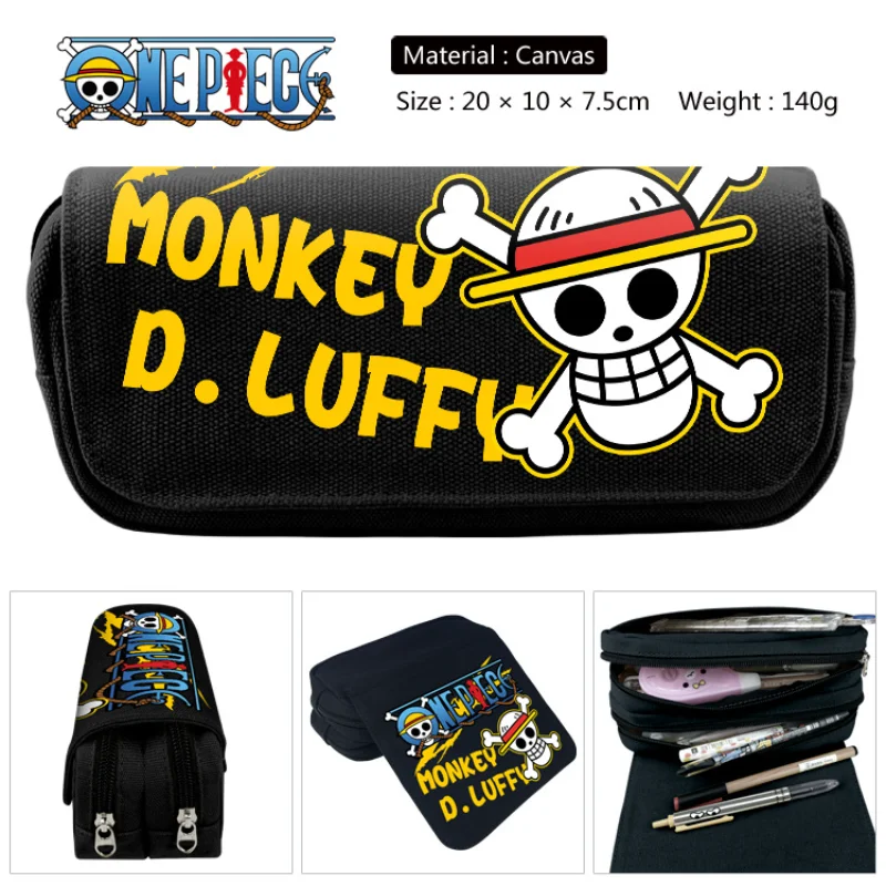 

2023 New One Piece Pencil Case School Cartoon Black Pen Bag School Supplies Stationery Schoolbag Birthday Party Gifts For