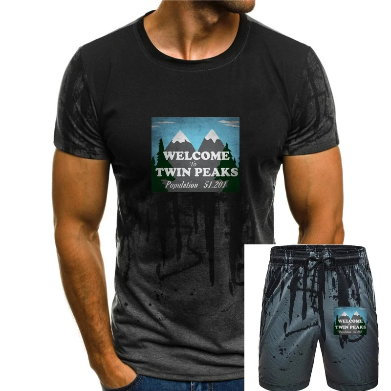 

Welcome To Twin Peaks - Shirt T Shirt 110 Shirt Davidynch New Arrival Male Tees Casual Boy T-Shirt Tops Discounts
