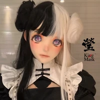 yingkingmask quality handmade super delicate femalegirl resin full head style cosplay japanese animego bjd kigurumi doll mask