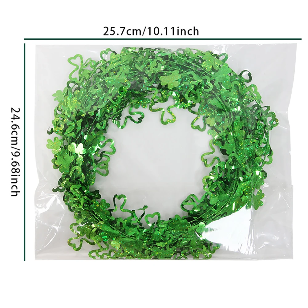 Украшение на День святого Валентина цветные полоски из проволоки венок в