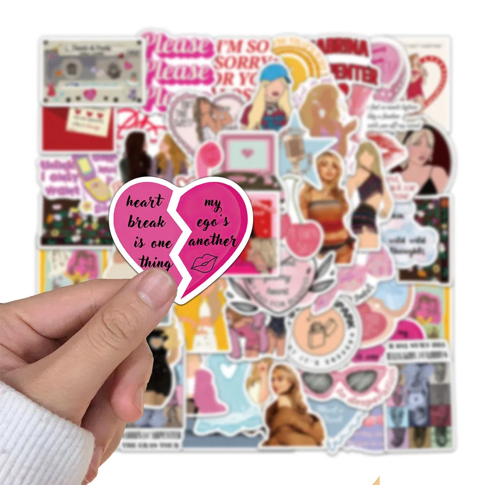 Водостойкие наклейки для ноутбука 50 шт