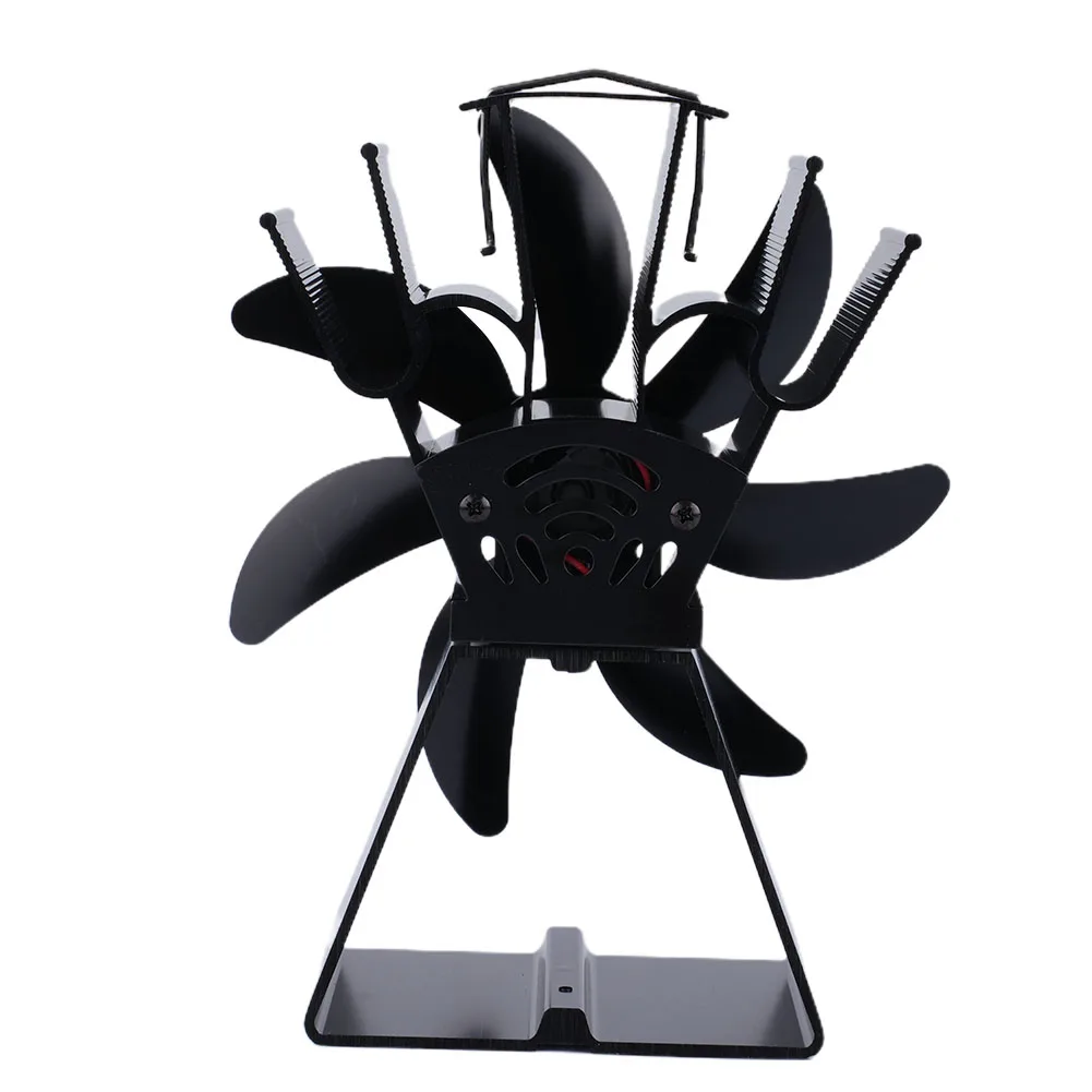 

7 Blade Stove Fan Fireplace Fan Home Efficient Heat Distribution 180-210 CFM 800-1100rpm Aluminum Alloy Eco Friendly