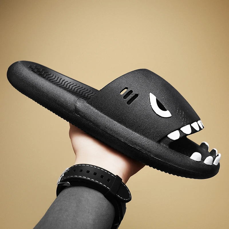 

Men's Shark Slippers 2022 Fashion Platform Sandals Casual Home Slippers Outdoor Beach Shoes House Slippers Men Shark Slides