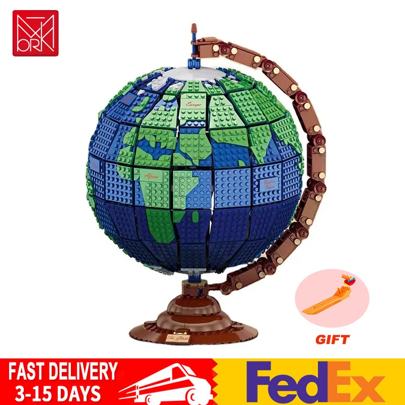 

Совместим с Lego MOC креативный Глобус 031001 Модели Строительные блоки сборка Кирпичи игрушки для детей DIY рождественские подарки