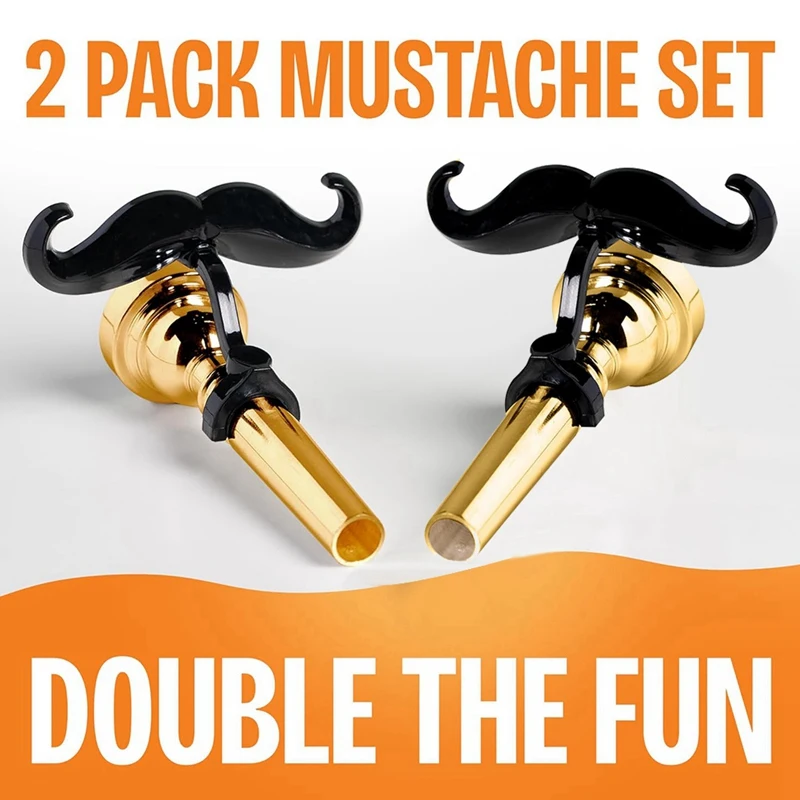 Комплект из 2 усов на клипсе для тромбона с защитным чехлом Усы прочными ручками