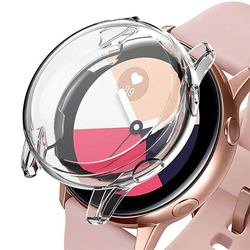 

Bumper+Film Cover Case Screen Protector for Samsung Galaxy Watch Active 2 40mm 44mm TPU for Galaxy Watch Smartwatch Accessories