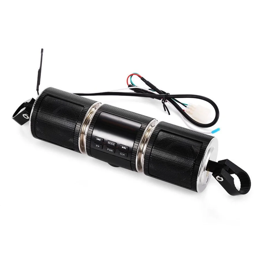 Sound box Motorcycle Speaker Bluetooth V2.1+ EDR Audio Water-resistant Motorbike Stereo Moto FM Radio AUX USB TF MP3 | Электроника