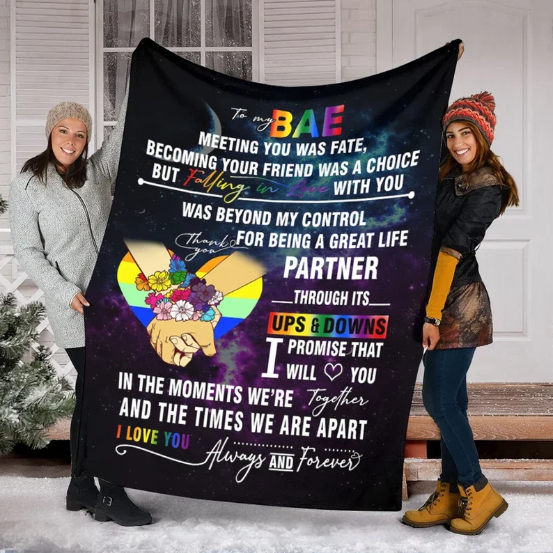 

To My Girlfriend Lightweight Soft Blanket Bedspread Sofa Cover Valentine's Day Anniversary Lover Gift To My Wife Flannel Blanket