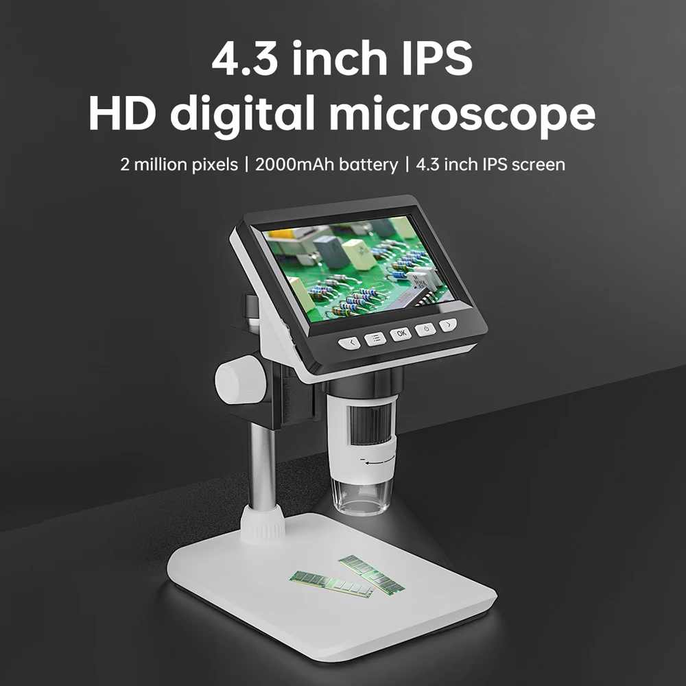 

2MP Pixel 50-1000X Digital Microscope Magnification Portable Microscope Compatible with Wins XP Vista7/8/10/11 MACOS X 11.0