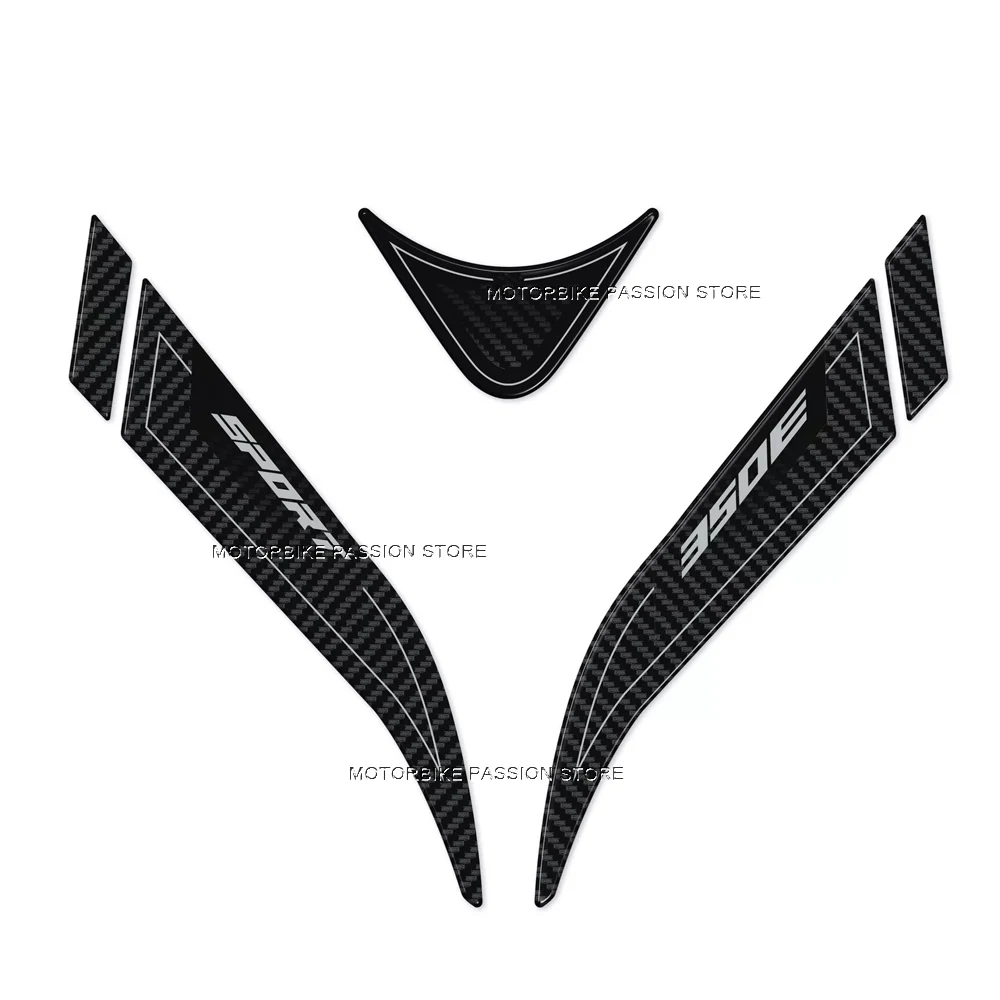 Для Zontes 350e 350E 350 E 2023 2024, комплект украшений, защита тела, аксессуары для мотоциклов, наклейки, водонепроницаемая наклейка на топливный бак