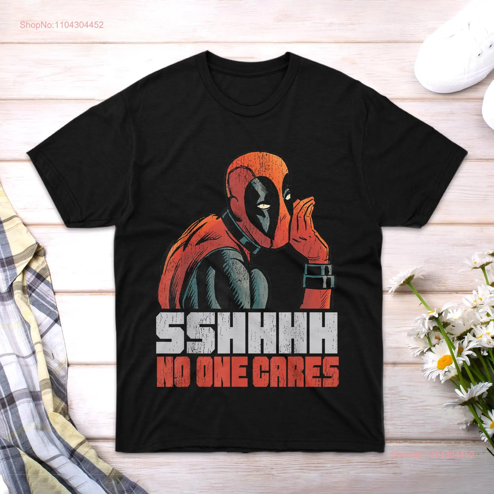 Футболка Shhh No One Cares Шепот новинка друг мальчика семейный рукав для женщин и