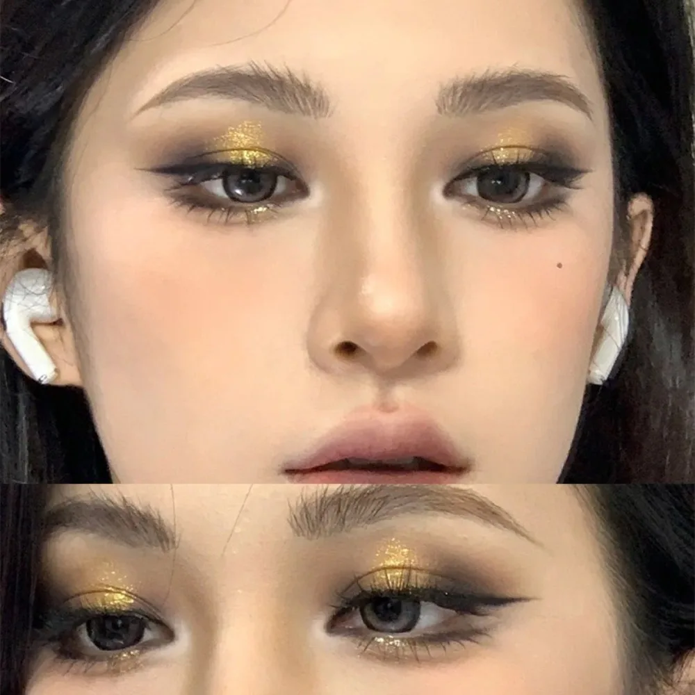 Черное золото мини-2 цвета палитра теней для век матовый праймер глаз пигмент