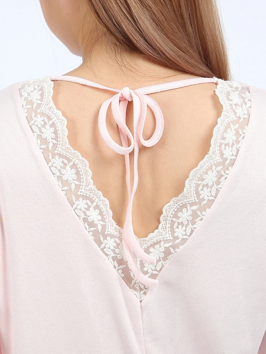 Marthaqiqi повседневная женская ночная рубашка костюм с круглым вырезом одежда для