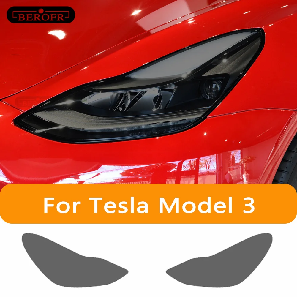 Car Headlight Tint Black Protective Film Protection Vinyl Taillight Transparent TPU Sticker For Tesla Model 3 2022 2017-Present Car Headlight Tint Black Protective Film Protection Vinyl Taillight Transparent TPU Sticker For Tesla Model 3 2022 2017-Present