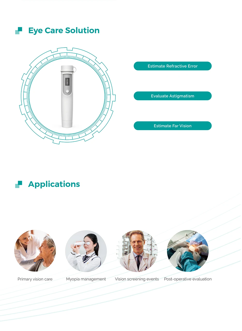 Портативный рефрактометр для глаз YSENT-iRef Ysenmed ручной цена офтальмология с