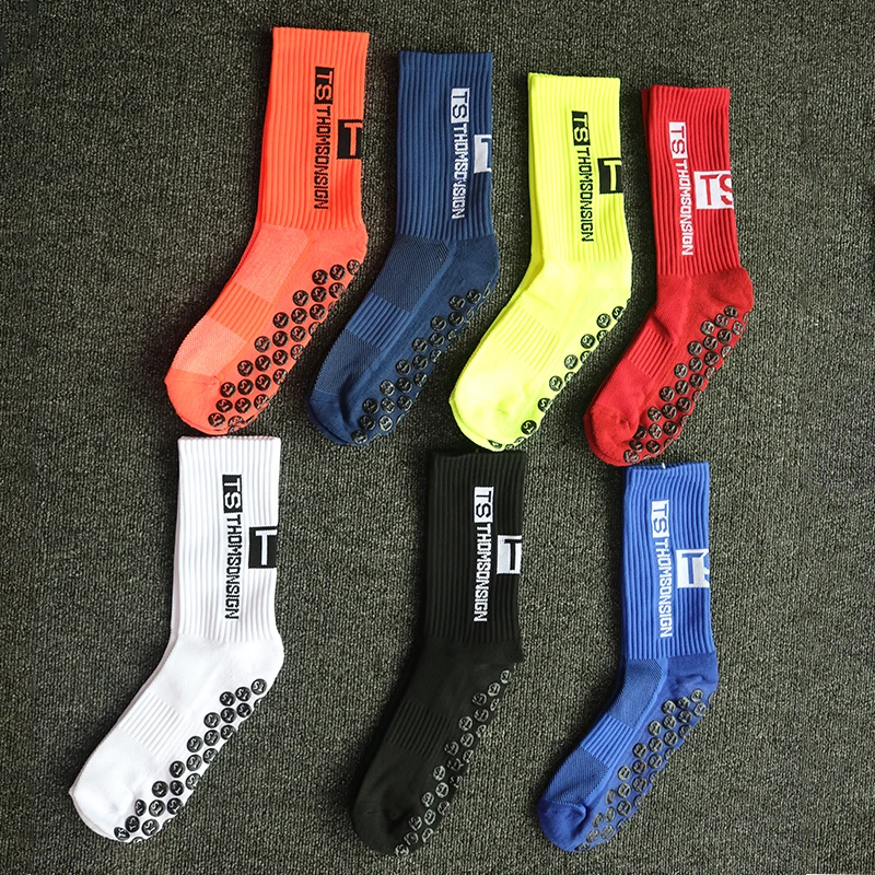THOMSONSIGN Anti-Slip Socks for Men and Women, Non-Slip Sports Socks for Football, Basketball, Tennis, Cycling, 39-46