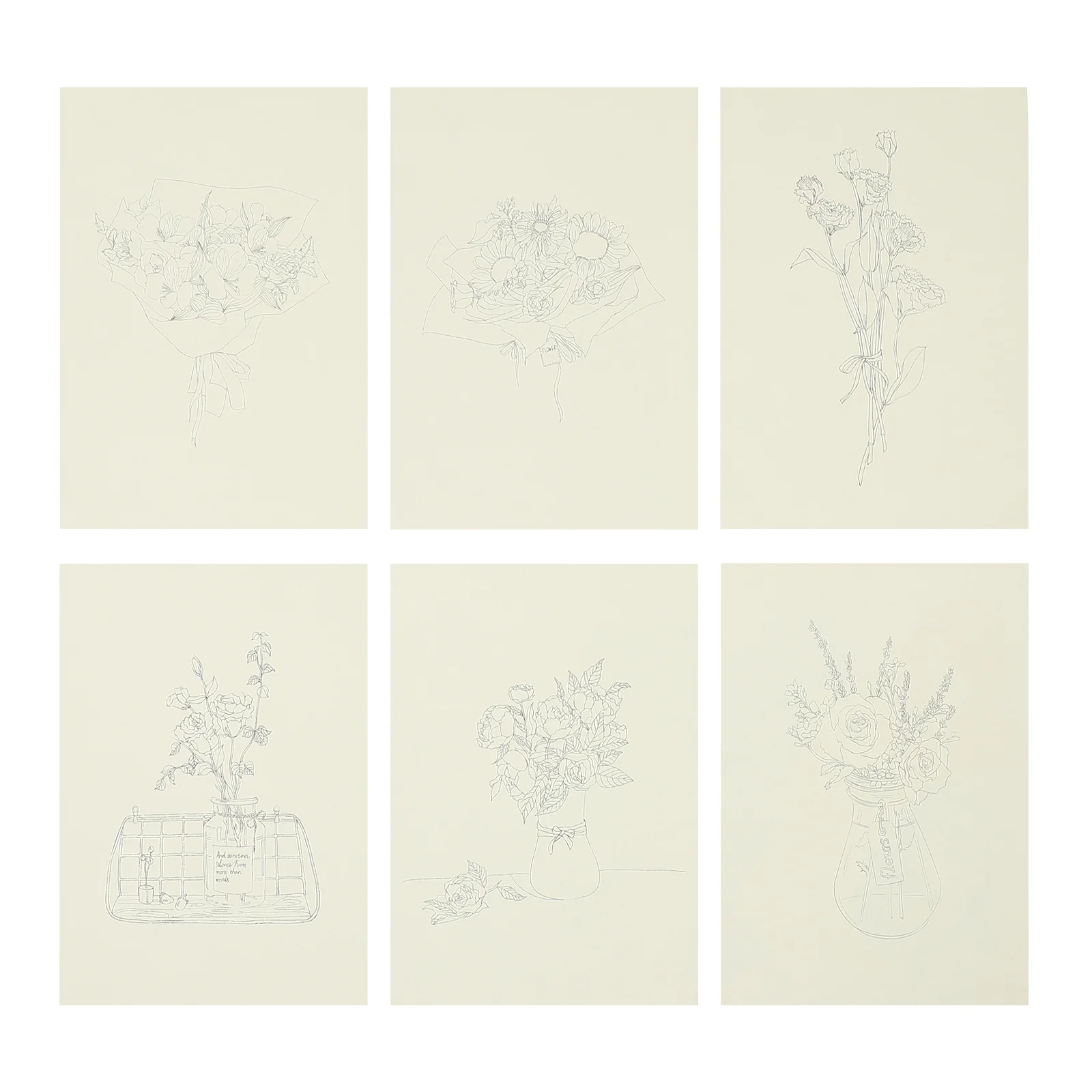 

Painting Art Coloring Book Flower Themed Drawing Book for Painting Lover