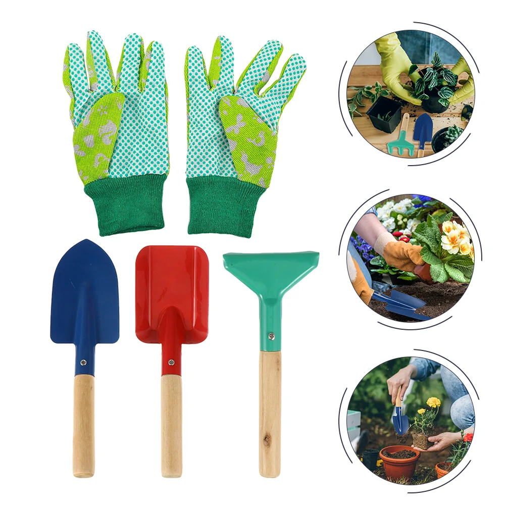 

5Pcs Kids Garden Tool Shovel Rake Kids Outdoor Toys Gift for Boys Girls