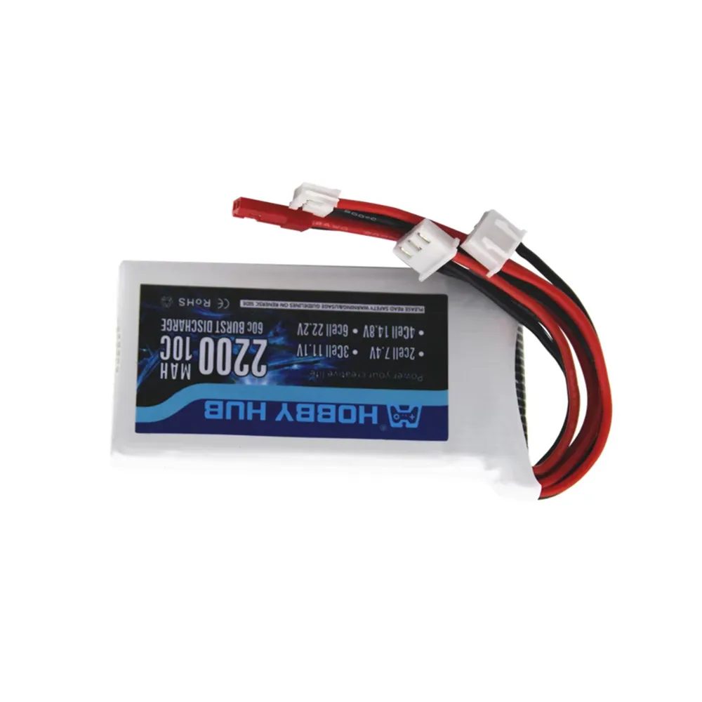 Фото Аккумулятор LiPo 2S 7.4В 2200мАч 10C для передатчика FrSky Taranis Q X7, для Radiolink RC3S RC4GS RC6GS DX6e DX6, запасная часть для радиоуправляемых моделей. №3