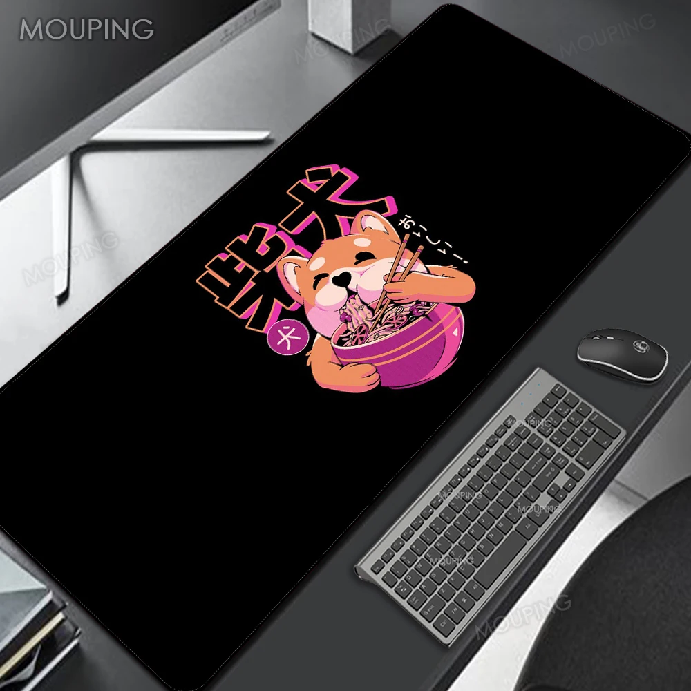 

Corgi Mouse Pad Cute Kawaii Anime Carpet Mousepad Black and White Desk Mat Xxl Mause Pad Gamer Japan Pc Accessories Gaming 90x40