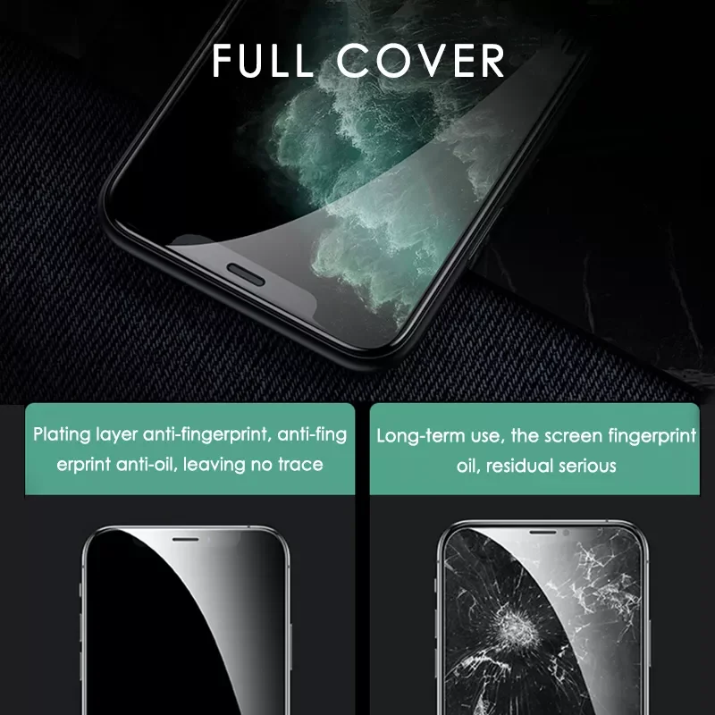 3PCS Full Cover Protective Glass On For iPhone  Screen Protector For iPhone  Glass