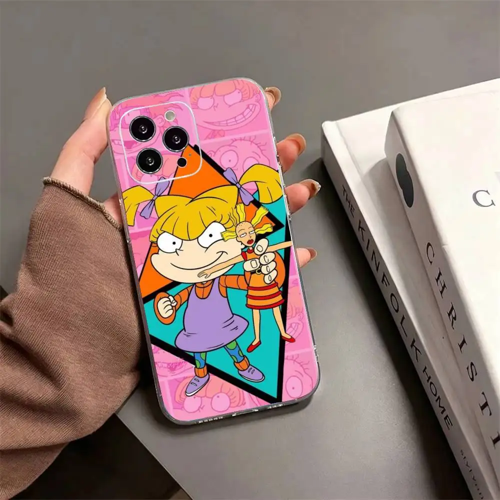 Фото Чехол для телефона Rugrats-S Cartoon-N из мягкого силикона для iPhone 17 16 15 14 13 12 11 Pro MAX Plus X. №2