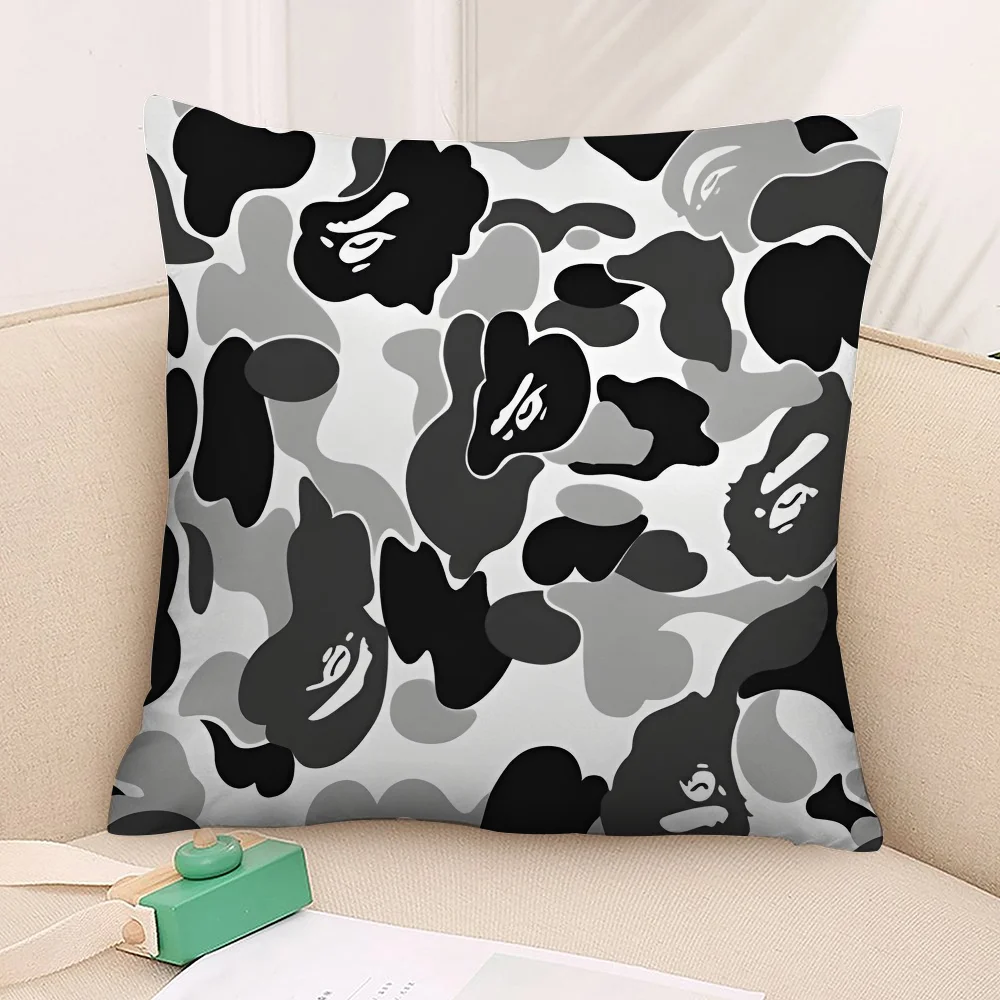 A B-bathing A-apEs B-bapE Наволочка с 3D принтом из полиэфирного волокна 40*40 см Домашний диван