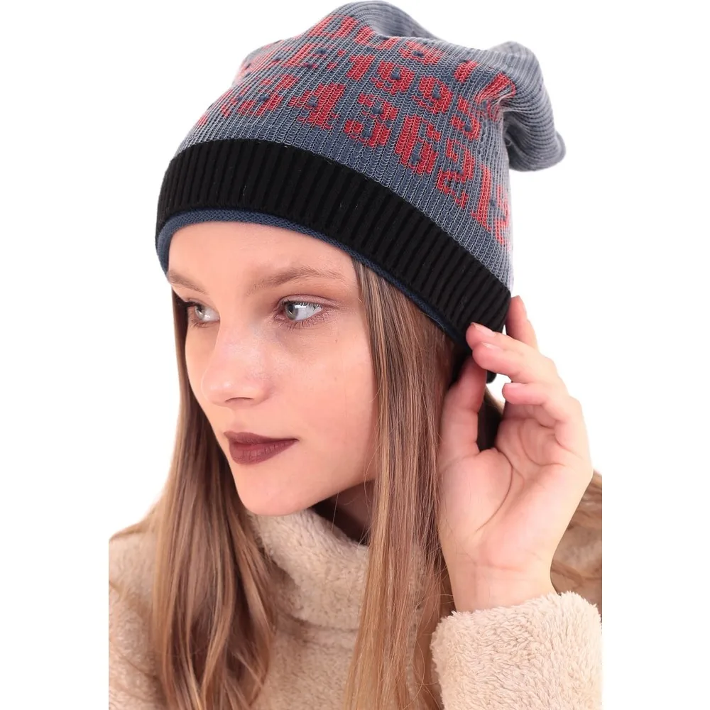 

Dorlie Navy Blue Tulle Detailed Written Women 'S Beret