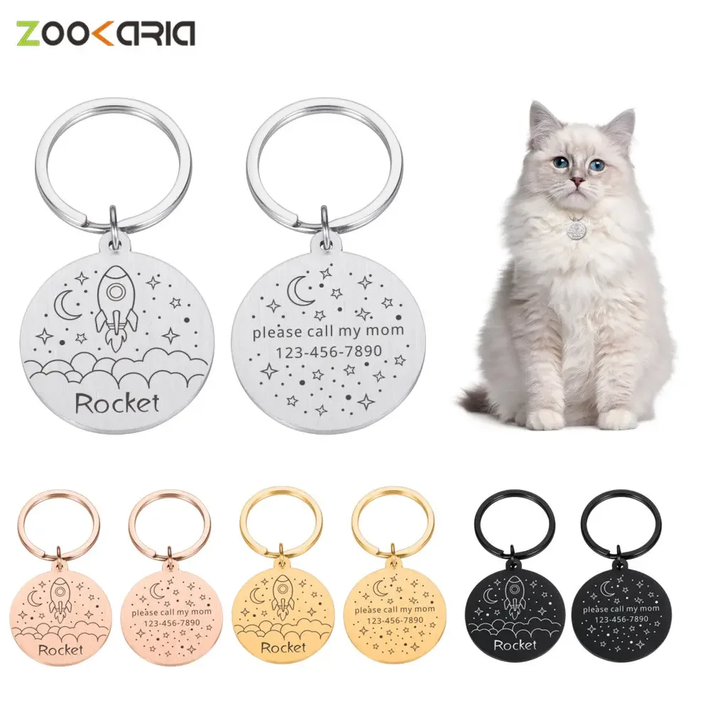 Персонализированная бирка для собак идентификационная домашних животных с