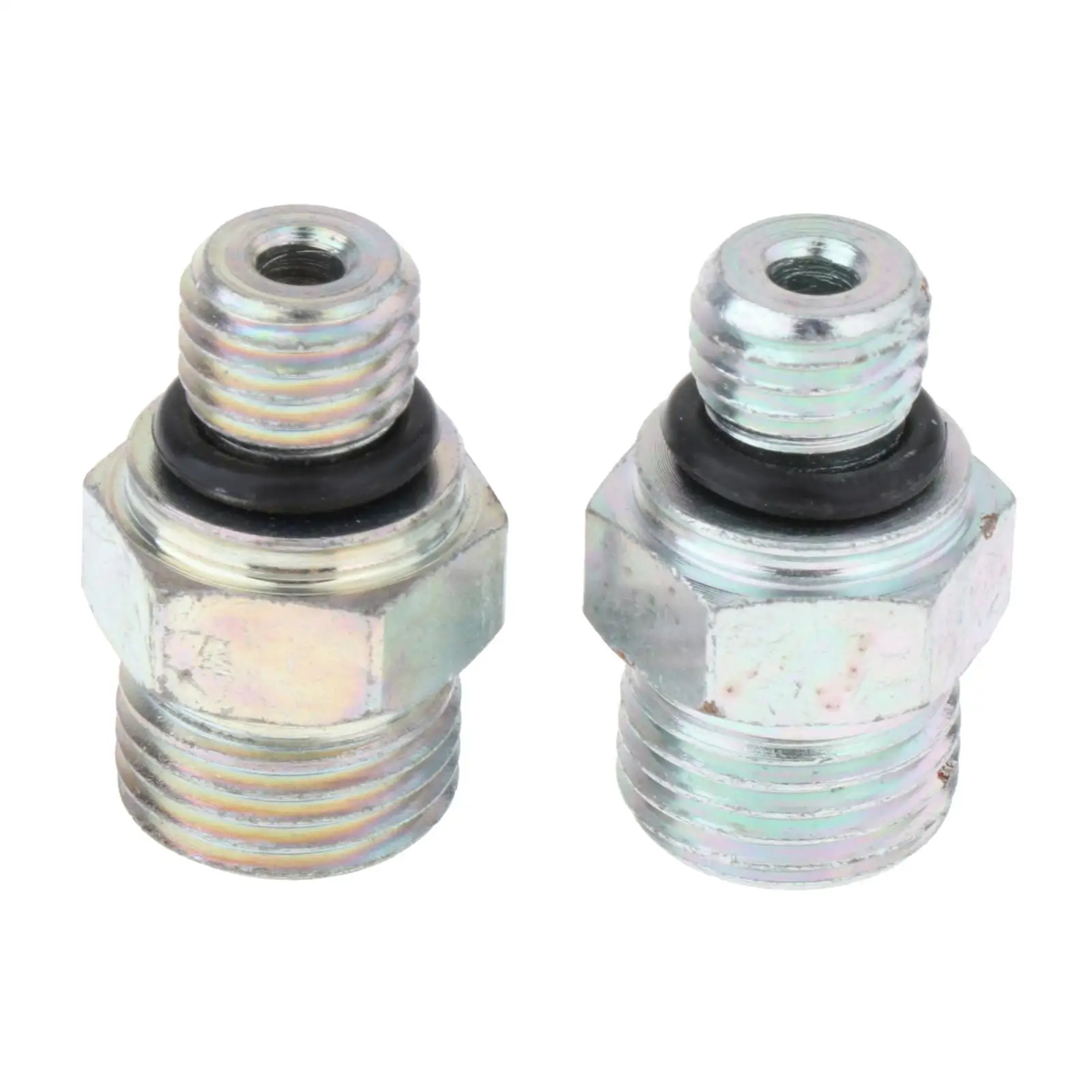 

2 Pieces Connectors Joints Iron Accessory Turbo Oil feed Line Fitting for Vehicle Car Auto Parts Automotive Engine Parts