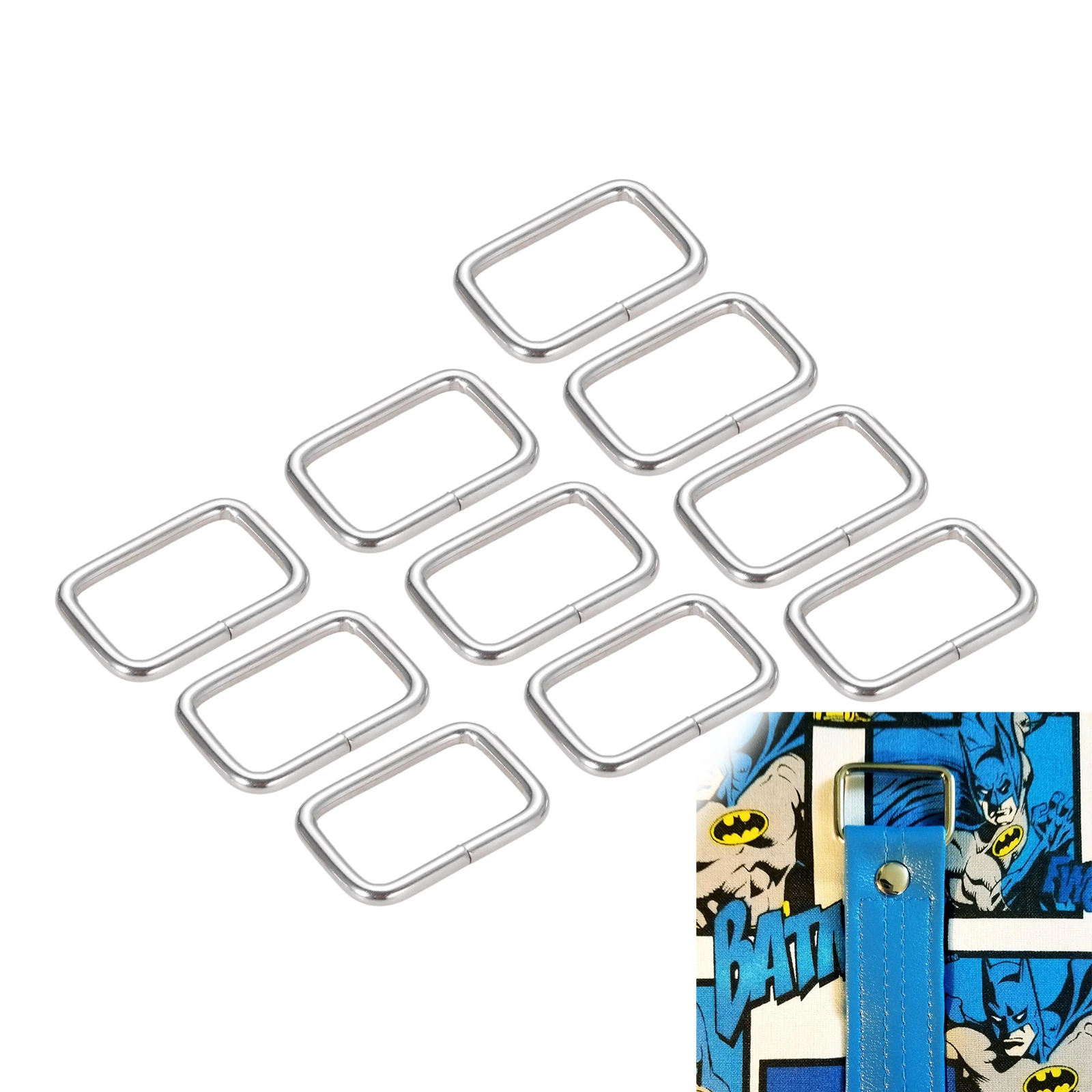 

10Pcs/20Pcs Bag Buckles Hasp Clasp Metal Rectangle Buckle Backpacks Adjustable Belt Buckle shoes Bags DIY Accessorie