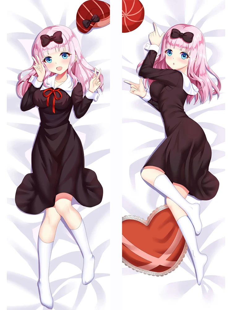 

Lovely Girl Fujiwara Chika Hugging Body Pillow Case Kaguya-Sama Love Is War Anime Pillow Dakimakura Otaku Sleeping Cover Cushion