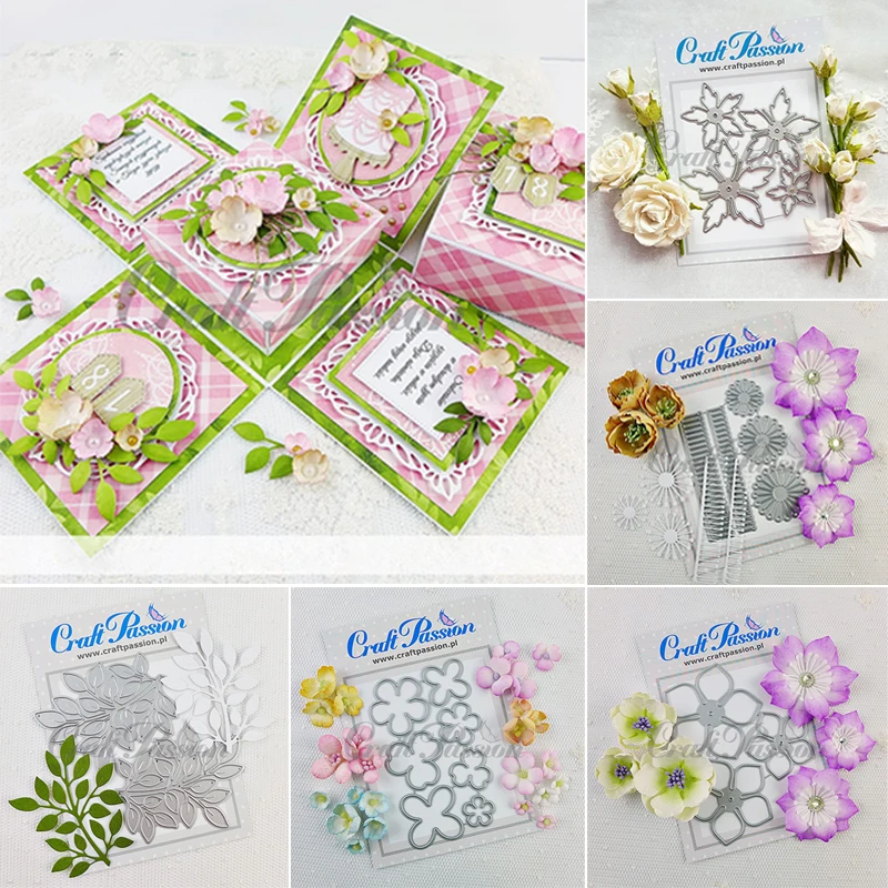 

Flower Leaf Metal Cutting Dies Stencil Scrapbooking Embossing Folder for Card Making Album Decor Paper Craft DIY