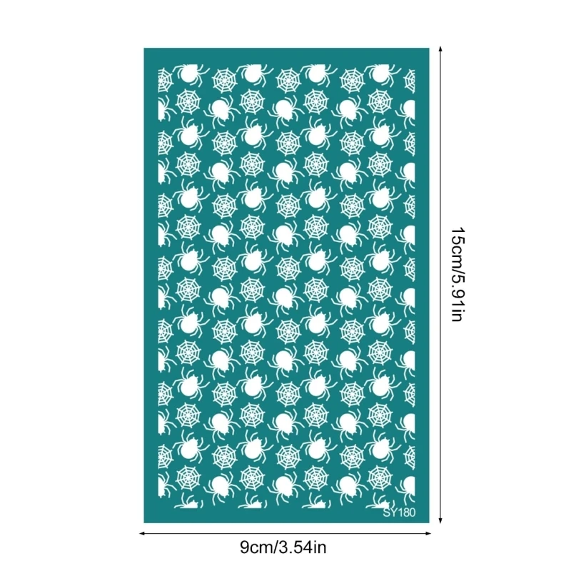 Хэллоуин тематические глиняные трафареты для шелкографии самоклеящиеся