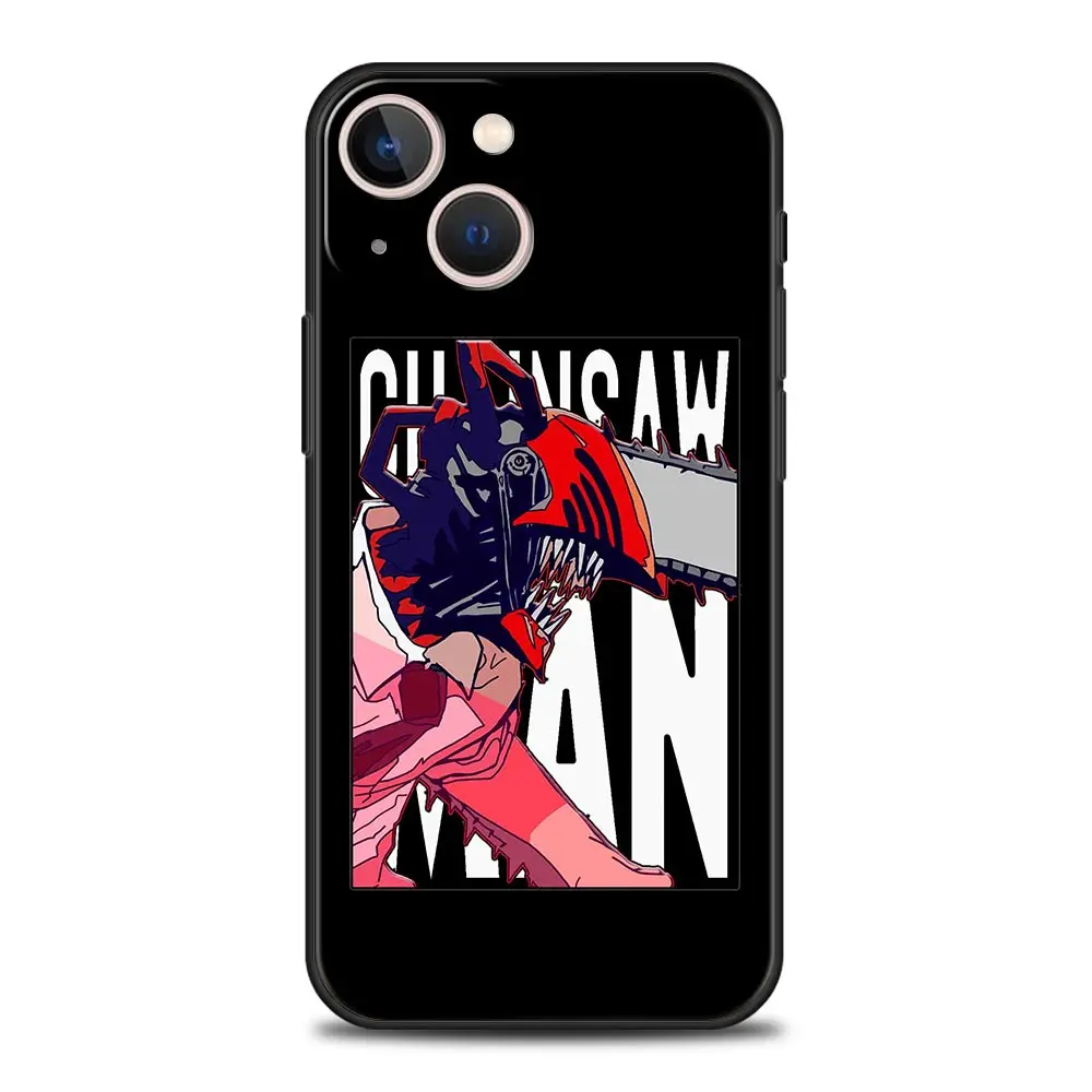 Роскошный чехол для телефона с аниме бензопилой макима iPhone 11 12 14 13 Pro Max Mini X XR XS 7 8
