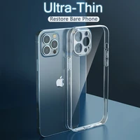 jome ultra thin lens protection case for iphone 12 mini 11 13 pro max xr xs max 7 8 plus se 2020 soft silicone case back cover