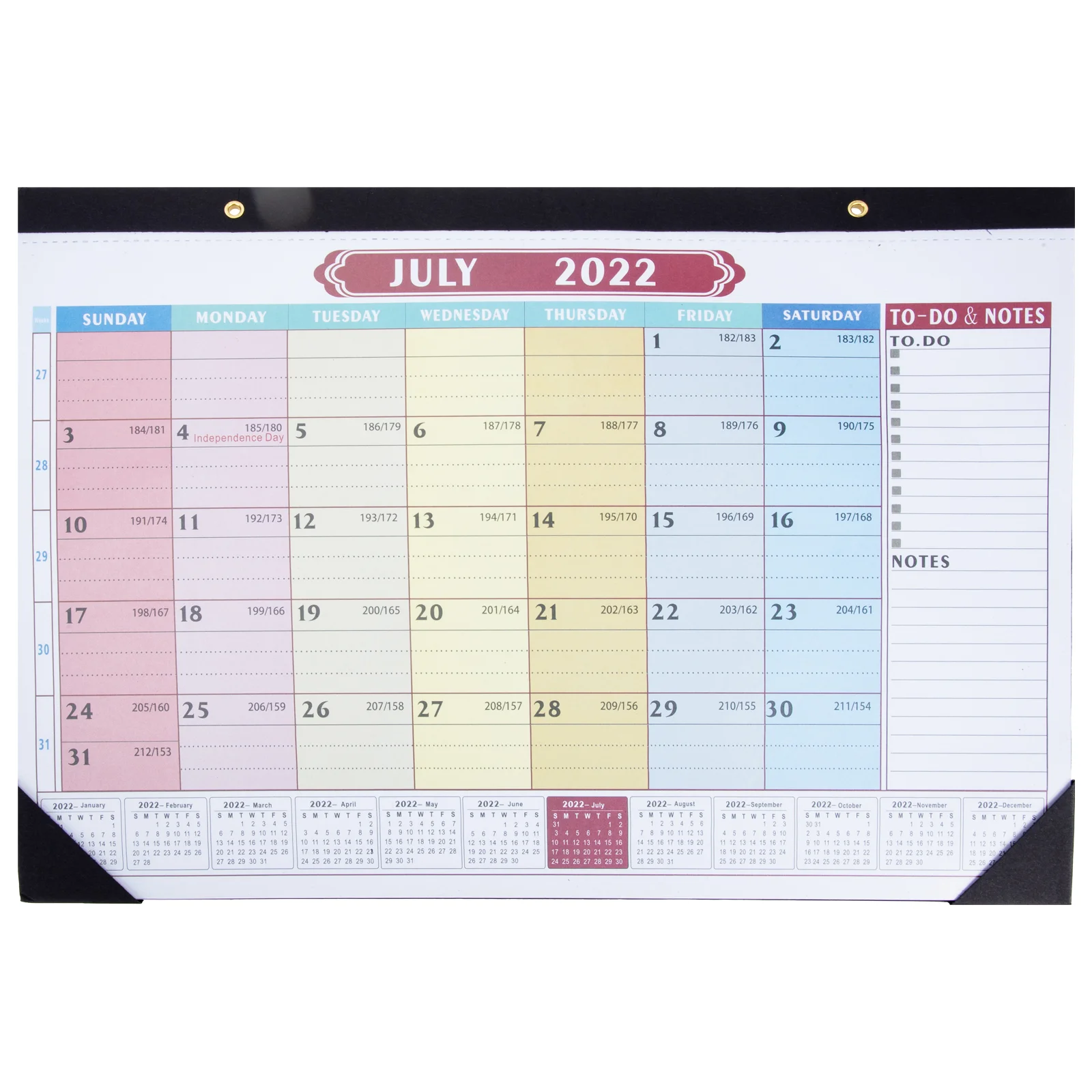 

English Wall Calendar Multi-function Hanging Calendar Household Desk Calendar