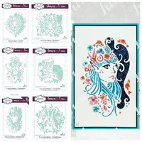diy 2022 new tiger elephant mermaid wolf butterfly bunny craft dies handmade make scrapbooking paper card coloring punch stencil