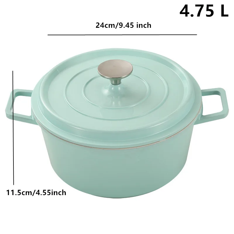 

Эмалированная чугунная кастрюля 4,7 л