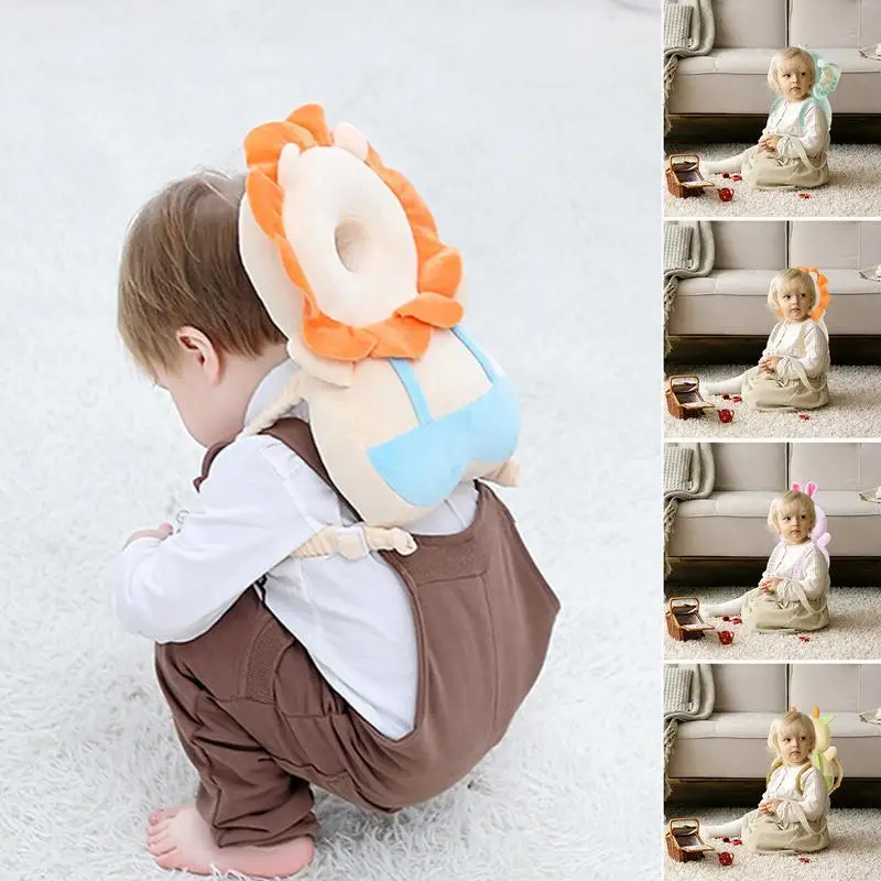 

Toddler Baby Head Protector Safety Pad Lion Cushion Back Prevent Injured Cartoon Security Pillows Breathable Anti-drop Pillow