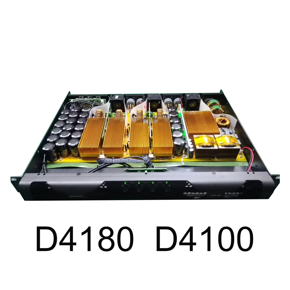 Фото Цифровой усилитель мощности SenMicre DN4180 4x1800 Вт, 8 Ом, 4-канальный аудиоусилитель для сабвуфера, AMP 4x3500 Вт, 4 Ом, для линейных массивов акустических систем №5