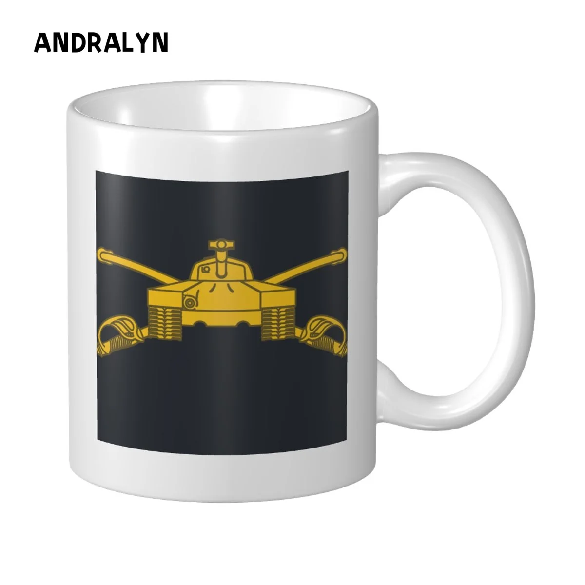 

Army Armor Branch Insignia Mug 330ml 2023 Funny Ceramic Creative Coffee Mugs Christmas GIft Cup
