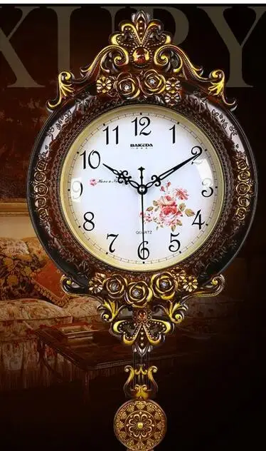 Уникальные настенные часы в виде павлина новинка европейское искусство