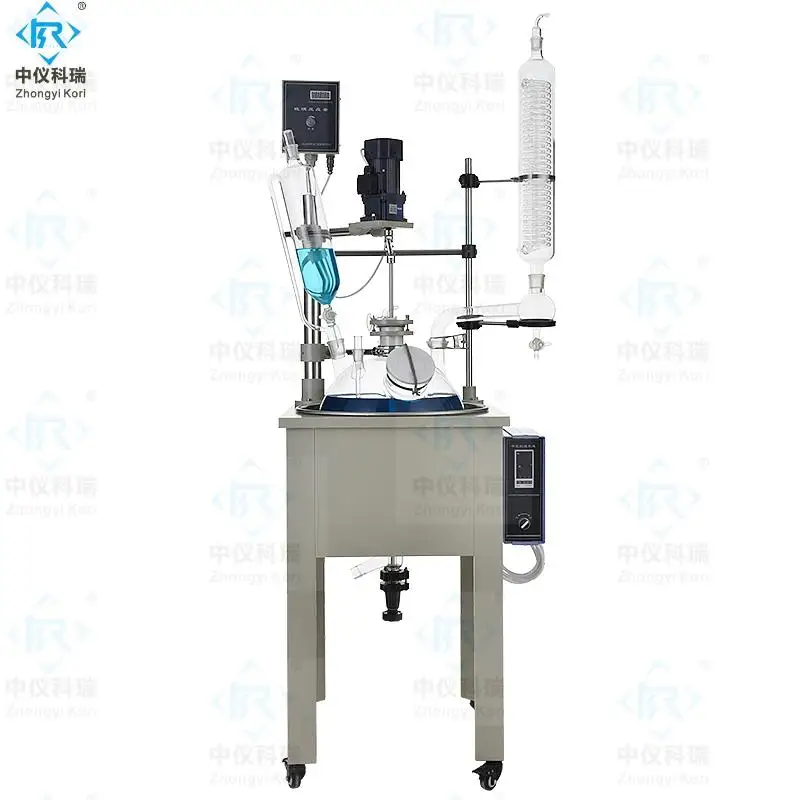 

Lab Glass Reactor With Single Layer Glass Tank
