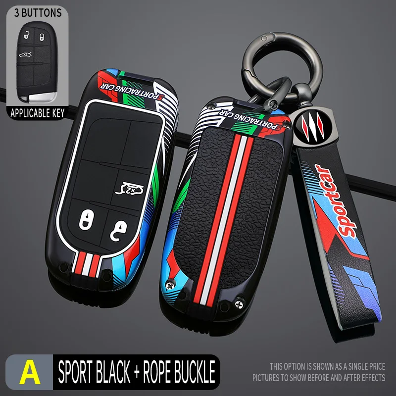 

Чехол для автомобильных ключей для Dodge Journey Challenger Jcuv, зарядное устройство Chrysler 200 300C для FIAT/Jeep Cherokee Compass Renegade Grand Commander