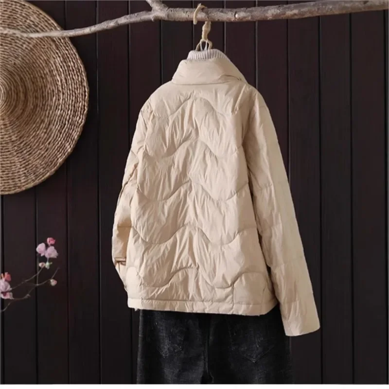 QPFJQD женские зимние повседневные пальто в китайском стиле ретро с длинными